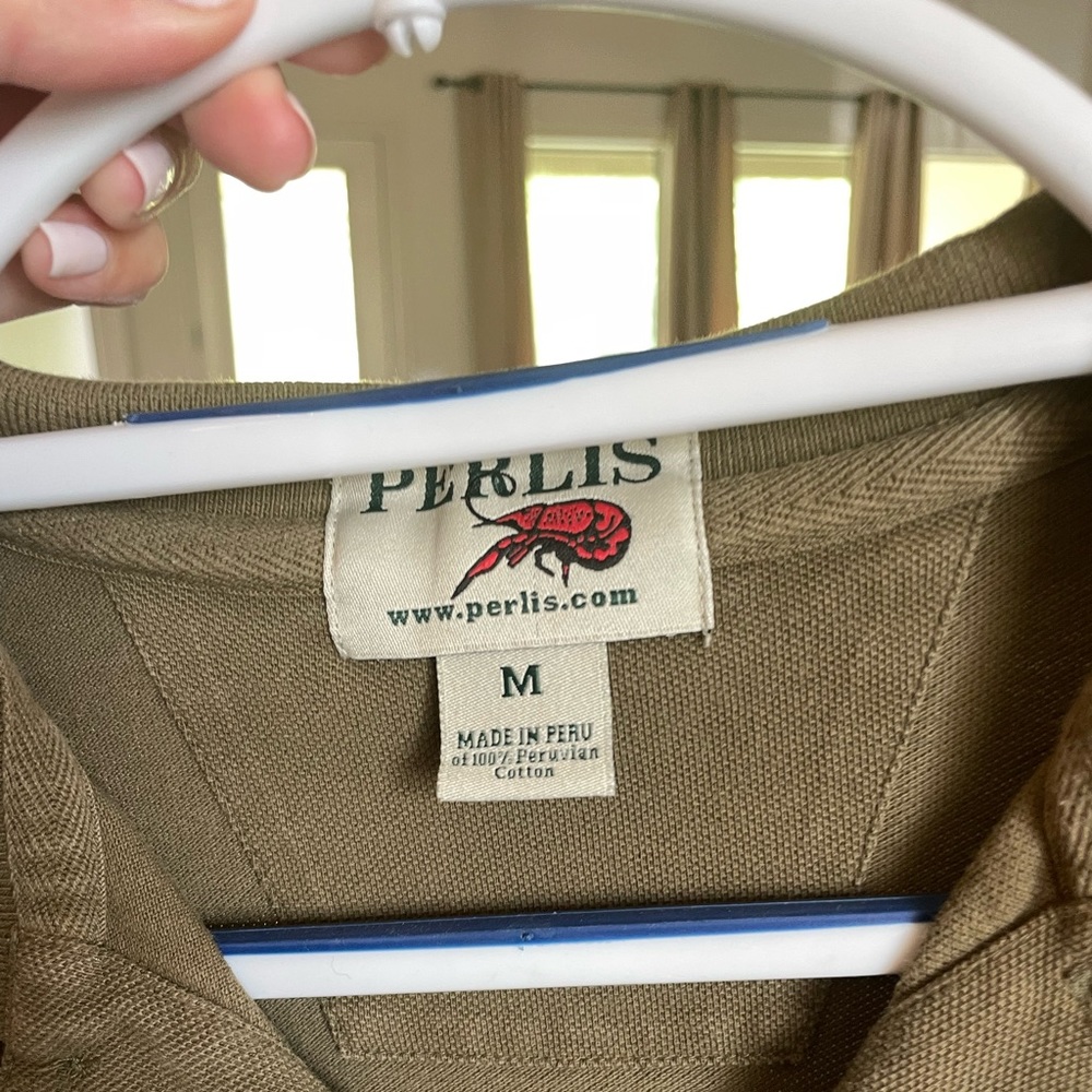 Mens Perlis Hunter Green Polo